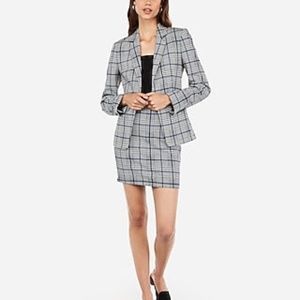 EXPRESS Plaid Blazer Suit Jacket
